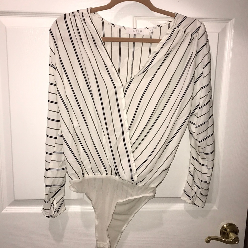 Striped bodysuit